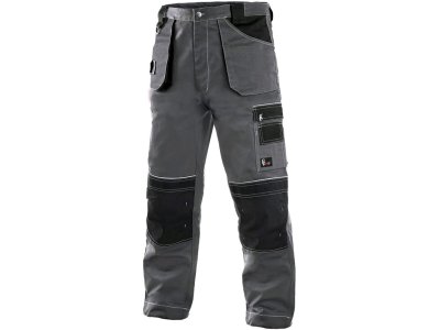 Pánské zimní kalhoty do pasu ORION TEODOR CXS, šedo-černé