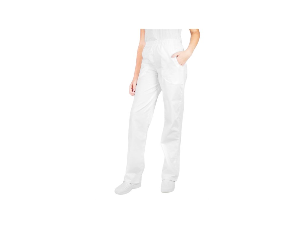 Dámské bílé kalhoty DÁŠA – prodloužené