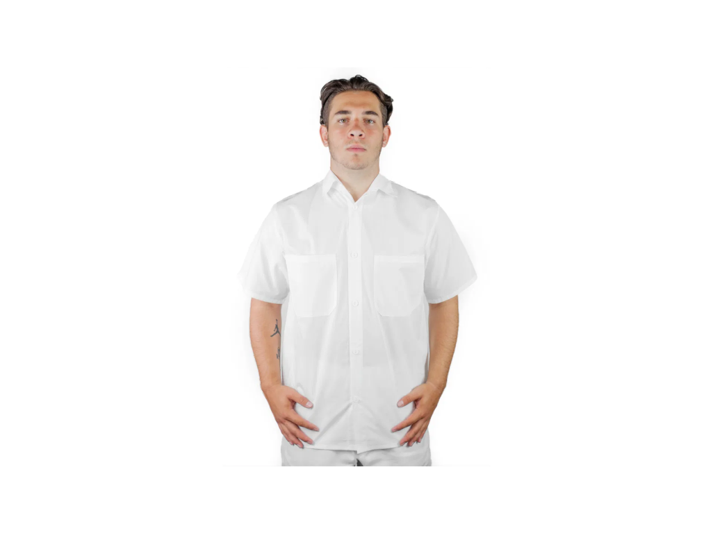 Pánská lékařská košile, bílá