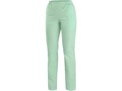 Kalhoty dámské CXS TARA zelené s bílými doplňky