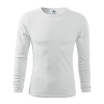 Pánské tričko s dlouhým rukávem FIT-LONG SLEEVE, bílé - S