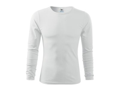 Pánské tričko s dlouhým rukávem FIT-LONG SLEEVE, bílé