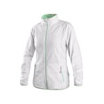 Dámská mikina fleece GRANBY LADY, bílo - zelená - XS