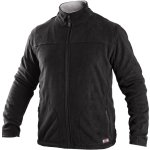 Pánská fleece mikina GRANBY, tenká, černá - 3XL