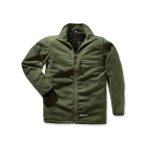 Pánská fleece bunda ROBBE, zelená, s podšívkou - M