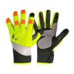 Rukavice BENSON CXS, kombinované, žluto-černé, výstražné doplňky - 9