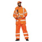 Pánská reflexní zimní bunda OXFORD, oranžová - M