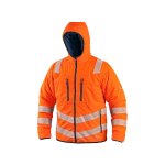 Pánská zimní reflexní bunda CHESTER CXS, oboustranná, oranžovo-modrá - S