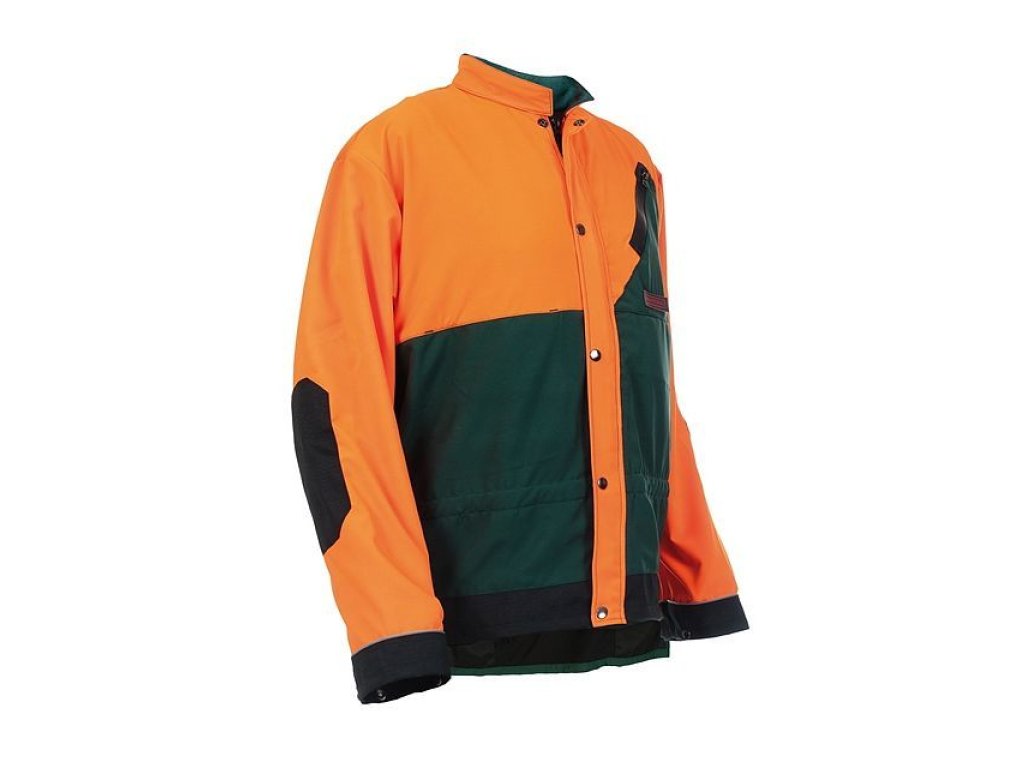 Pánská protipořezová bunda SCILAR+ PROFESSIONAL, zeleno-oranžová