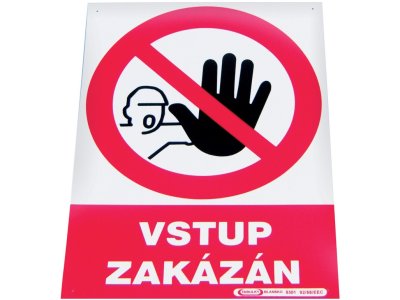 "Vstup zakázán" (210x297 mm - A4)