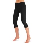 Dámské 3/4 legíny, černé - XL
