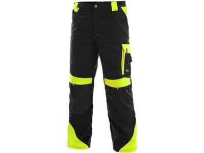 Pánské kalhoty do pasu SIRIUS BRIGHTON, černo-žlutá