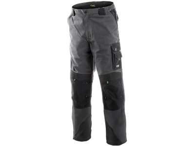 Pánské prodloužené kalhoty do pasu SIRIUS NIKOLAS CXS, na výšku postavy 194cm, šedo-zelené