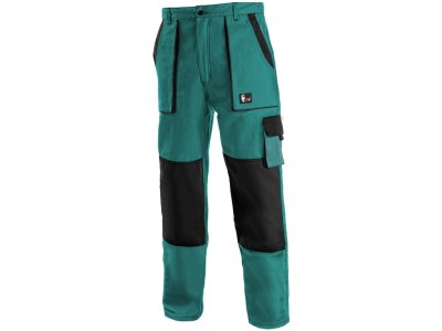 Pánské kalhoty do pasu LUXY JOSEF CXS, zeleno-černé