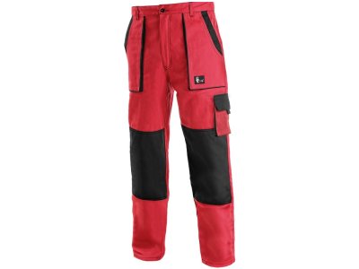 Pánské kalhoty do pasu LUXY JOSEF CXS, červeno-černé