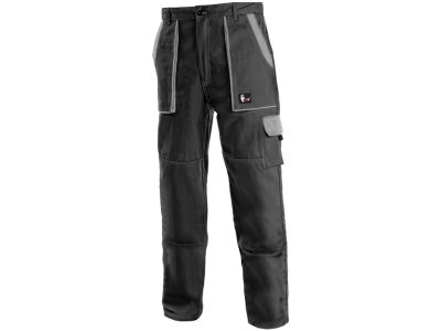 Pánské kalhoty do pasu LUXY JOSEF CXS, černo-šedé