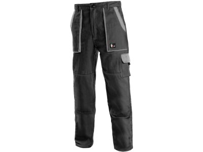 Pánské kalhoty do pasu LUXY JOSEF CXS, černo-šedé