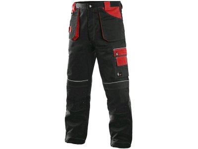 Pánské kalhoty do pasu ORION TEODOR CXS, černo-červené