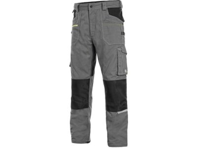 Pánské kalhoty do pasu STRETCH CXS, šedo-černé