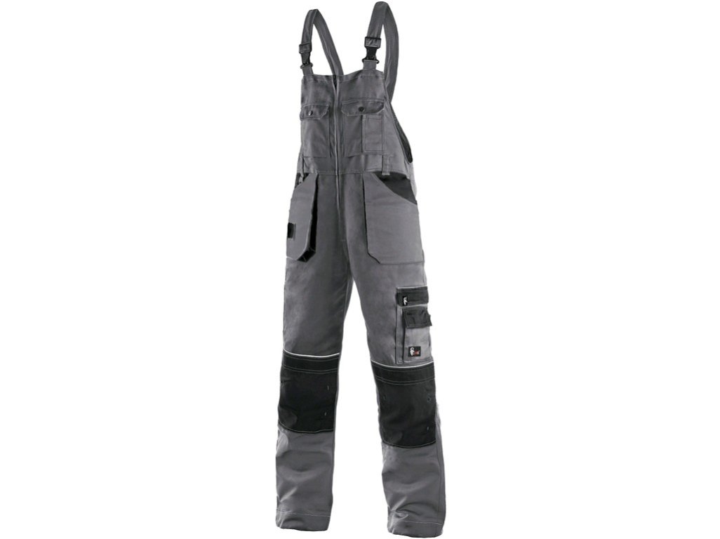 Pánské kalhoty s laclem ORION KRYŠTOF CXS, černo-šedé, na výšku postavy 170cm, 180cm