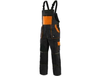 Pánské kalhoty s laclem LUXY ROBIN CXS, černo-oranžové