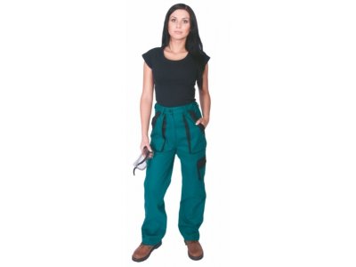 Dámské kalhoty do pasu LUXY ELENA CXS, zeleno-černé