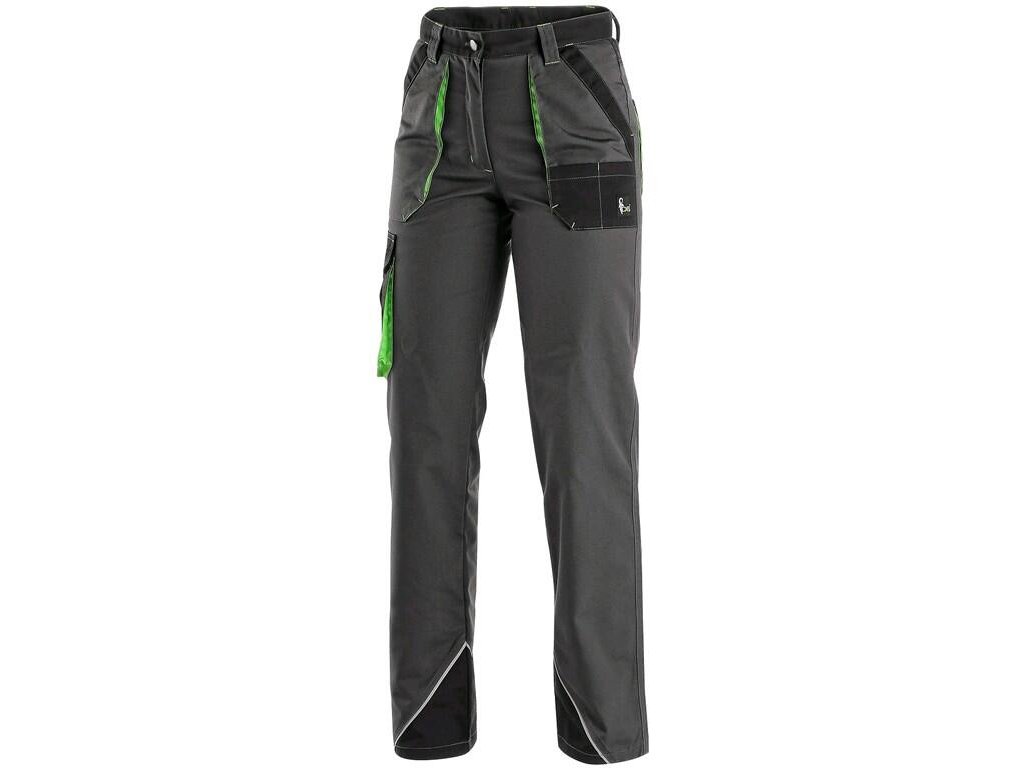 Dámské kalhoty do pasu SIRIUS AISHA CXS, šedo-zelené