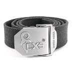 Opasek CXS NAVAH, černý, 4 cm, 125cm, textilní, spona s logem CXS