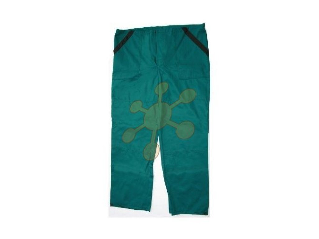 Pracovní kalhoty do pasu LUX zeleno-černé, zkrácené na 170 cm