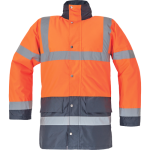 Pánská reflexní nepromokavá bunda SEFTON, oranžová - XXXL