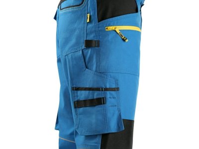 Pánské pracovní 3/4 kalhoty STRETCH CXS, středně modré-černé