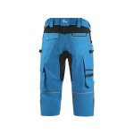 Pracovní kalhoty 3/4 CXS STRETCH, pánské, středně modré-černé