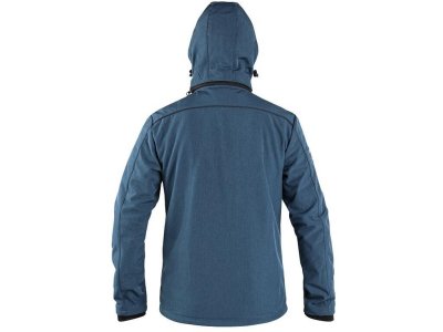 Pánská softshellová bunda DURHAM, modro-černá