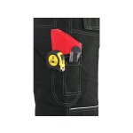 Pánské kalhoty s laclem ORION KRYŠTOF CXS, černo-červené