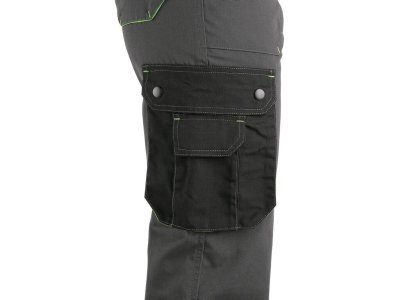 Dámské kalhoty do pasu SIRIUS AISHA CXS, šedo-zelené