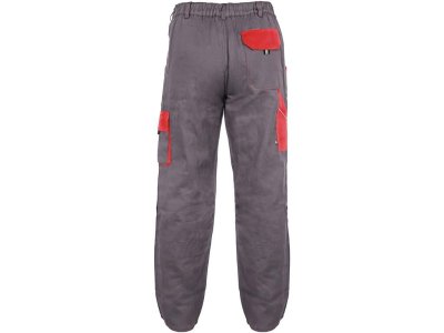 Pánské kalhoty do pasu LUXY JOSEF CXS, šedo-červené