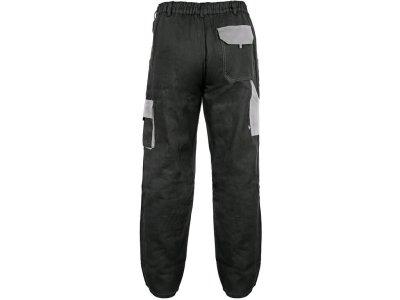 Pánské kalhoty do pasu LUXY JOSEF CXS, černo-šedé