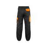 Pánské kalhoty do pasu LUXY JOSEF CXS, černo-oranžové