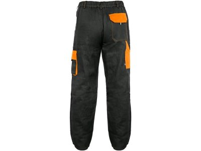 Pánské kalhoty do pasu LUXY JOSEF CXS, černo-oranžové