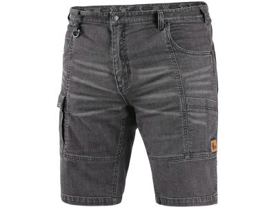 Pánské jeans kraťasy MURET CXS, šedo-černá