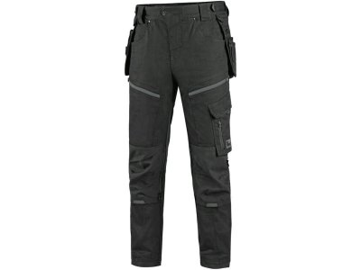 Pánské kalhoty LEONIS CXS, černé s šedými doplňky