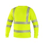 Pánské výstražné tričko OLDHAM CXS, dlouhý rukáv, žluté