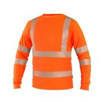 Pánské výstražné tričko OLDHAM CXS, dlouhý rukáv, oranžové