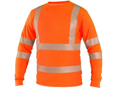 Pánské výstražné tričko OLDHAM CXS, dlouhý rukáv, oranžové