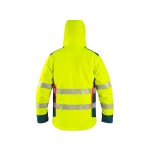 Pánská zimní softshell výstražná bunda BEDFORD WINTER CXS, žluto-petrolová