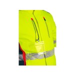 Pánská zimní softshell výstražná bunda BEDFORD WINTER CXS, žluto-petrolová