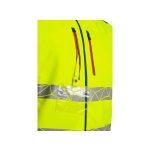 Pánská softshell výstražná bunda BEDFORD CXS, žluto-petrolová