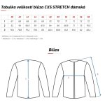Dámská pracovní blůza STRETCH, šedo-černá CXS
