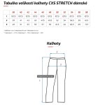 Dámské pracovní kalhoty STRETCH, šedo - černé CXS