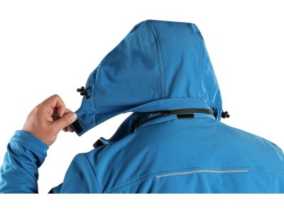 Pánská softshellová bunda STRETCH CXS, středně modrá